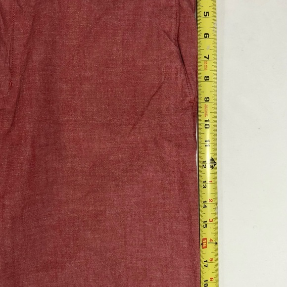Banana Republic Men’s Plain Front  Salmon Cotton Chino Shorts Sz 35 5 Pockets - Picture 4 of 7